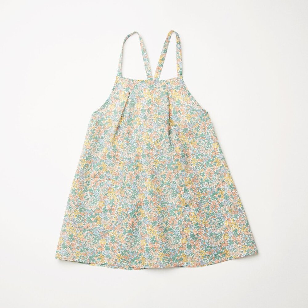 Nellie Quats - floral marbles pinafore